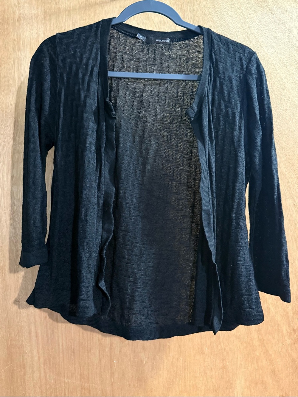 Maurices Black Open-Front Lightweight Cardigan